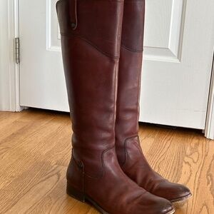 Frye Melissa zip up riding boots